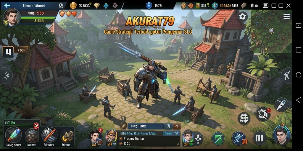 Tangkapan layar gameplay AKURAT79 menampilkan aksi strategi yang mendebarkan.