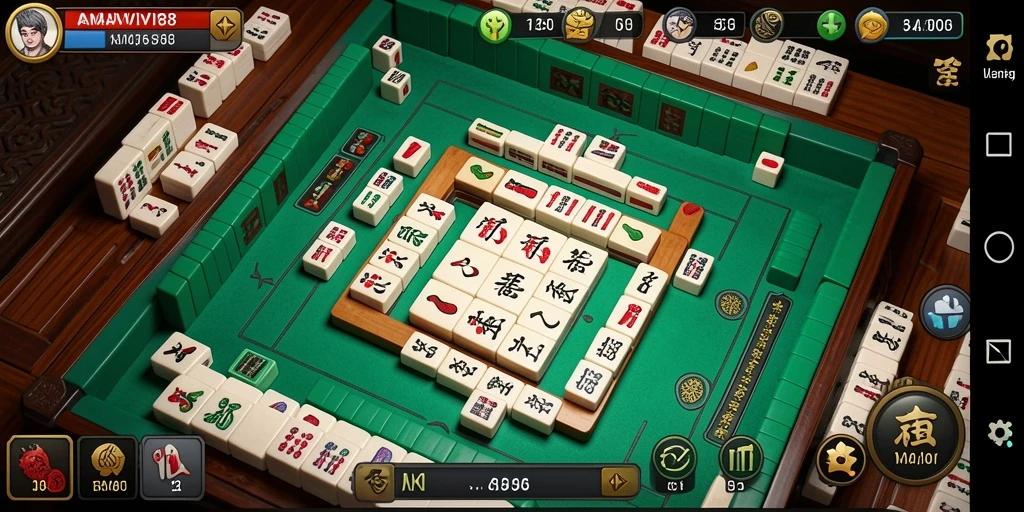 Gameplay seru dan menantang dari AMAVI88 Mahjong.