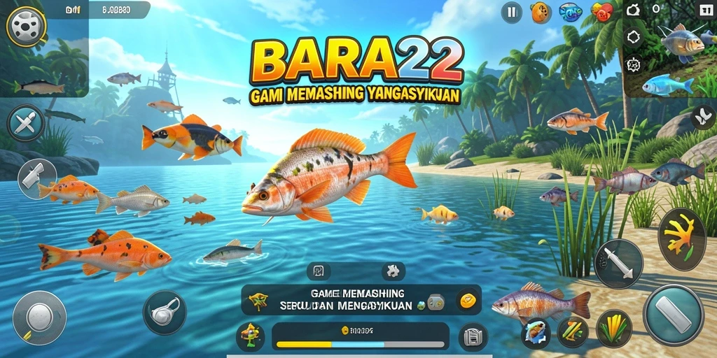 Tangkapan ikan besar dalam gameplay BARA22 yang seru.