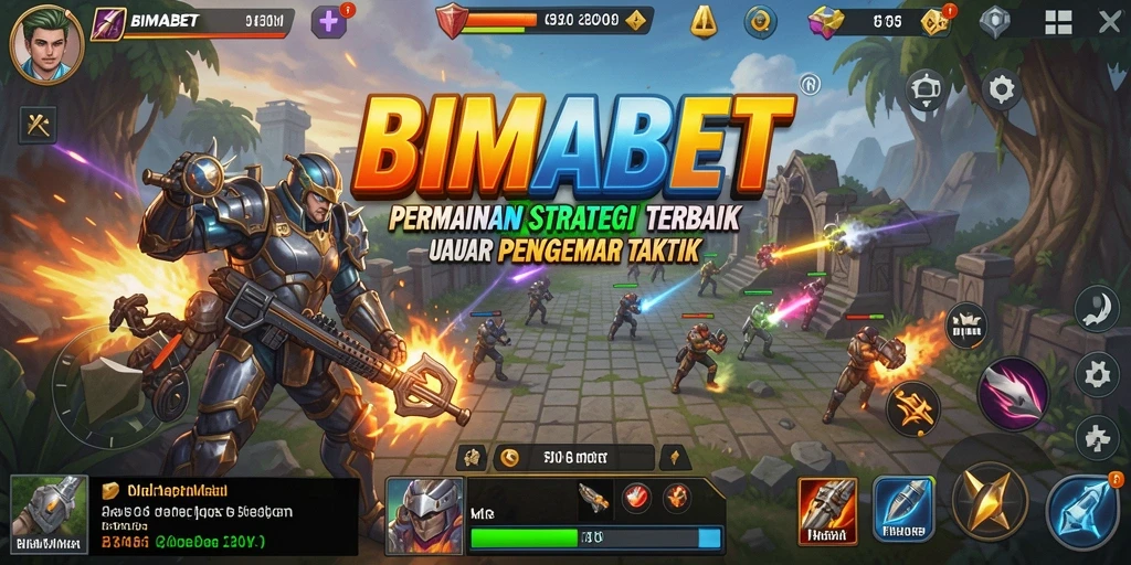 Tangkapan layar gameplay BIMABET menampilkan aksi taktik yang intens.