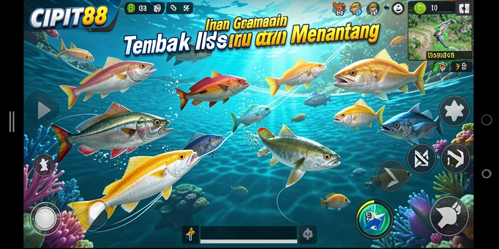 Screenshot gameplay Tembak Ikan yang menarik dan penuh aksi.
