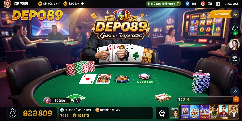 Tampilan menarik dari gameplay Live Casino di DEPO89.