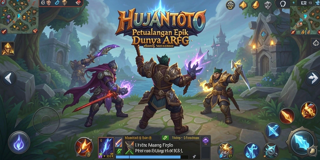 Tampilan menarik dari gameplay ARPG HUJANTOTO dengan aksi seru.