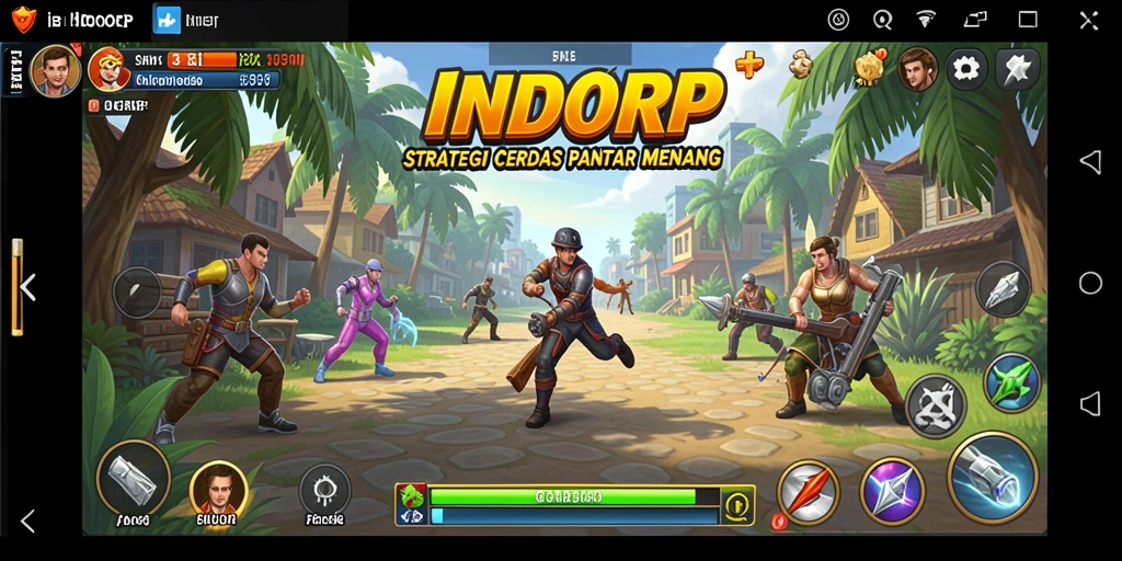 Tampilan gameplay INDORP yang mendebarkan dalam pertempuran strategi.