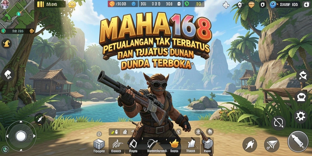 Tampilan gameplay MAHA168 yang menarik di dunia terbuka.