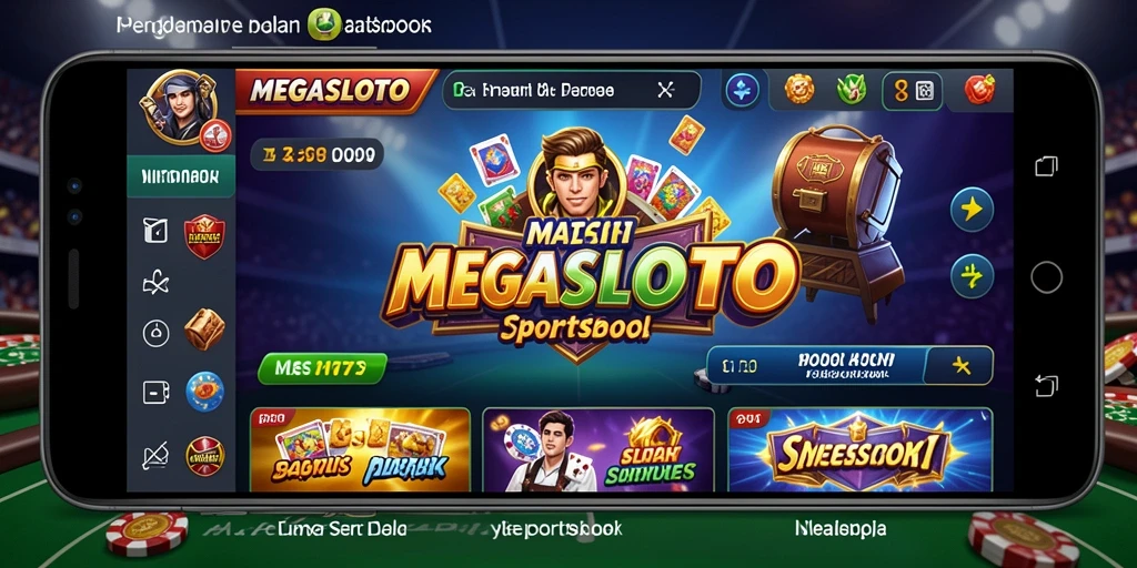 Tampilan gameplay Sportsbook MEGASLOTO yang menarik dan interaktif.